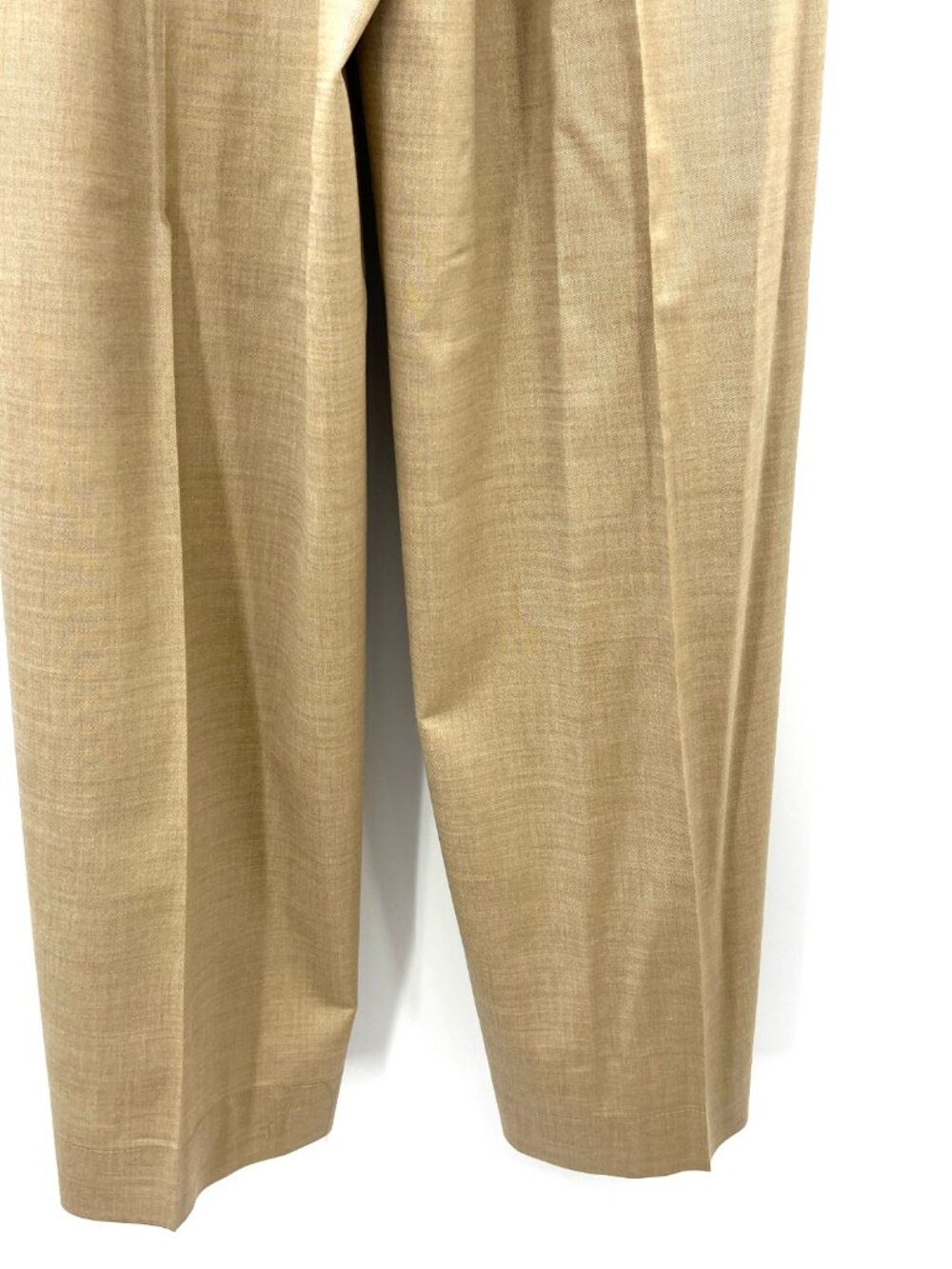 NWT COS Wool Blend Beige High Waisted Wide Leg Pants Women's 6 - Picture 6 of 9